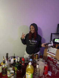 LBS student taking selfie